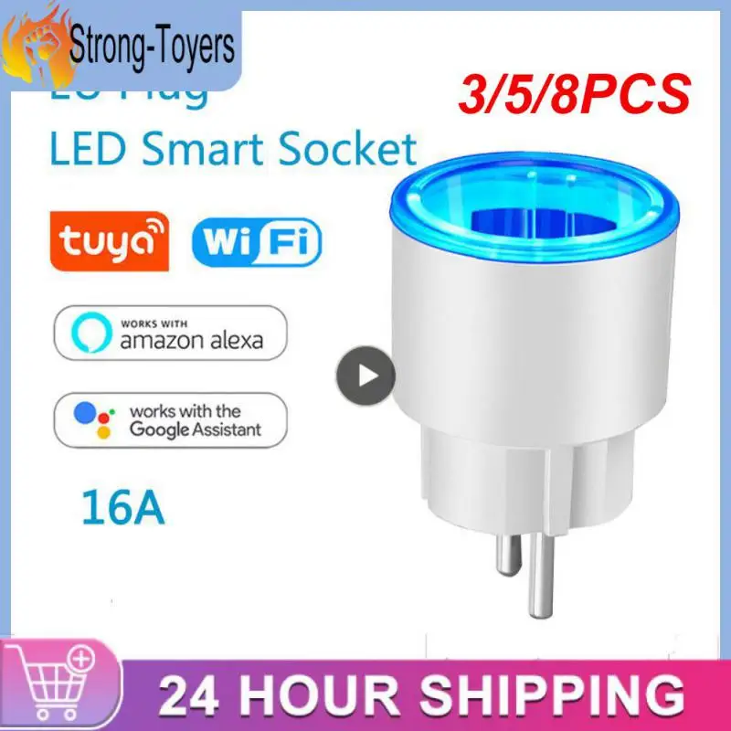 3/5/8PCS Power Monitor Mini Smart Socket Voice App Remote Control Eu Plug Tuya 16a Wifi Smart Plug Rgb Smart Socket Rgb Socket
3/5/8PCS Power Monitor Mini Smart Socket Voice App Remote Control Eu Plug Tuya 16a Wifi Smart Plug Rgb Smart Socket Rgb Socket
