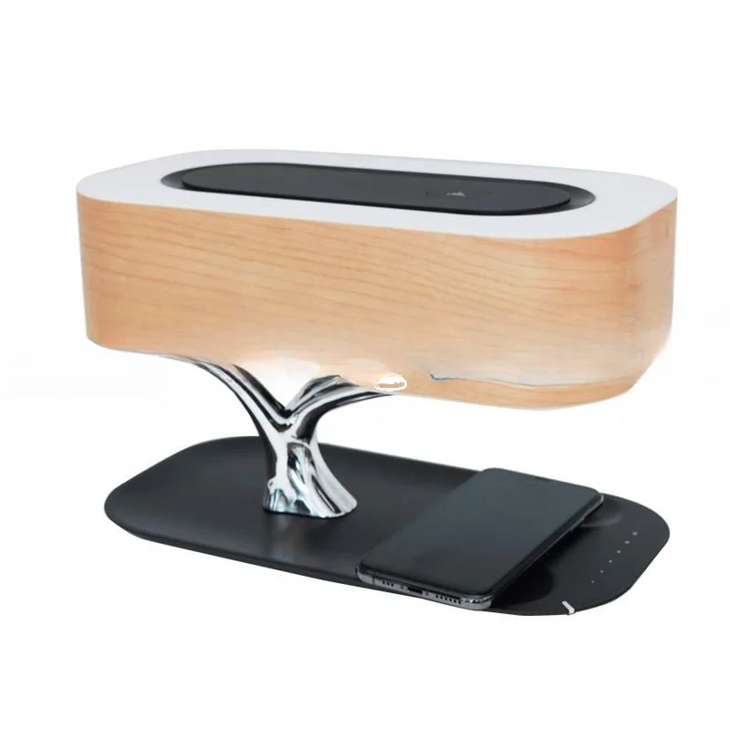 Multifunctional Hometree Desk Lamp Wooden Bedroom Table Lamp With Speaker Wireless Charging Night Light
Multifunctional Hometree Desk Lamp Wooden Bedroom Table Lamp With Speaker Wireless Charging Night Light