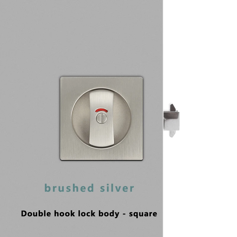 Дверной замок с квадратной индикацией, невидимый замок для раздвижных дверей в ванную комнату, с нажимным механизмом, без индикатора
Дверной замок с квадратной индикацией, невидимый замок для раздвижных дверей в ванную комнату, с нажимным механизмом, без индикатора