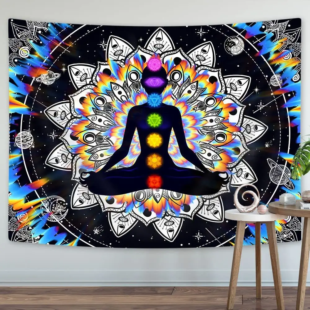 Mandala Tapestry Wall Hanging Psychedelic Living Room Decor Art Aesthetic Background Cloth Bedroom Home Dorm Decoration Yoga Mat
Mandala Tapestry Wall Hanging Psychedelic Living Room Decor Art Aesthetic Background Cloth Bedroom Home Dorm Decoration Yoga Mat