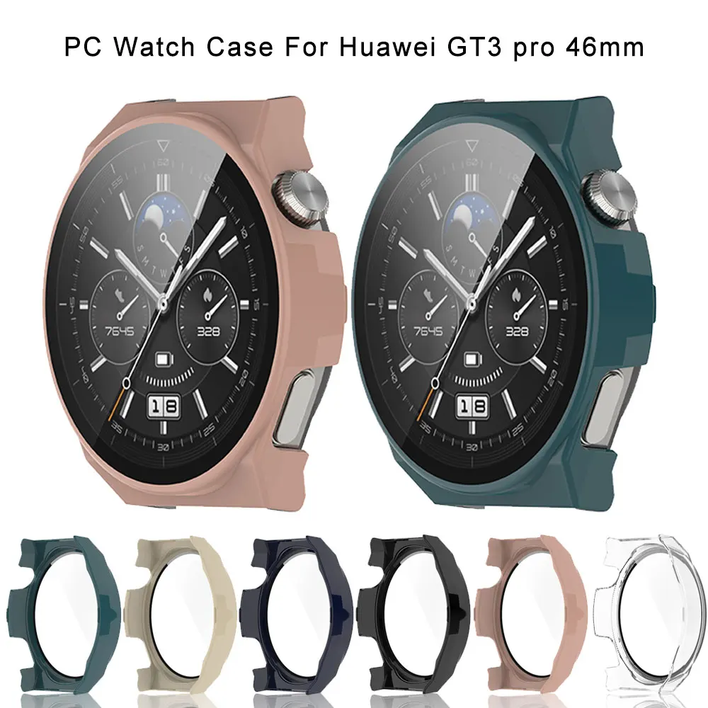 Soft PC Protective Case + Screen Protector Cover For Huawei Watch GT3 46mm Case Bumper For Watch GT 3 46 mm Shell Accessories 
Soft PC Protective Case + Screen Protector Cover For Huawei Watch GT3 46mm Case Bumper For Watch GT 3 46 mm Shell Accessories