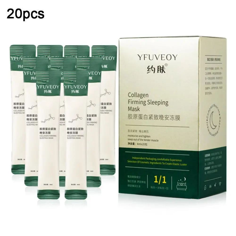 20 Bags Collagen Firming Sleeping Mask Jelly No Wash Deep Moisturizing Jelly Mask Powder Facial Hydrojelly Mask
20 Bags Collagen Firming Sleeping Mask Jelly No Wash Deep Moisturizing Jelly Mask Powder Facial Hydrojelly Mask