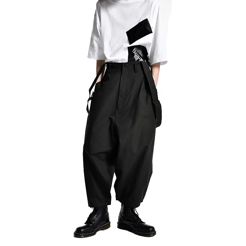 Black Nine-point Trousers Men Overalls Loose Harem Spring Autumn New Wild Yamamoto Wind Europe And Korean Bib Pants
Black Nine-point Trousers Men Overalls Loose Harem Spring Autumn New Wild Yamamoto Wind Europe And Korean Bib Pants