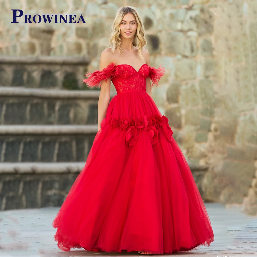 Prowinea Elegant Boat Neck Feathers Flowers Evening Party For Women Robes De Soirée Off The Shoulder Personalised Lace Zipper
Prowinea Elegant Boat Neck Feathers Flowers Evening Party For Women Robes De Soirée Off The Shoulder Personalised Lace Zipper
