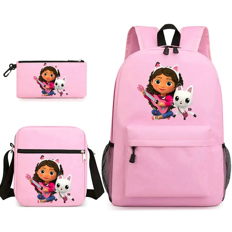 Новые 3 шт. Gabbys Dollhou Printe легкие простые школьные сумки для ноутбука школьников