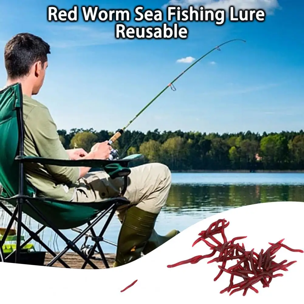 50Pcs Red Colors Worms Earthworm Soft Bait 3.5cm Earthworm Bait Worms Artificial Silicone Lure Bass Outdoor Fishing Tackle
50Pcs Red Colors Worms Earthworm Soft Bait 3.5cm Earthworm Bait Worms Artificial Silicone Lure Bass Outdoor Fishing Tackle
