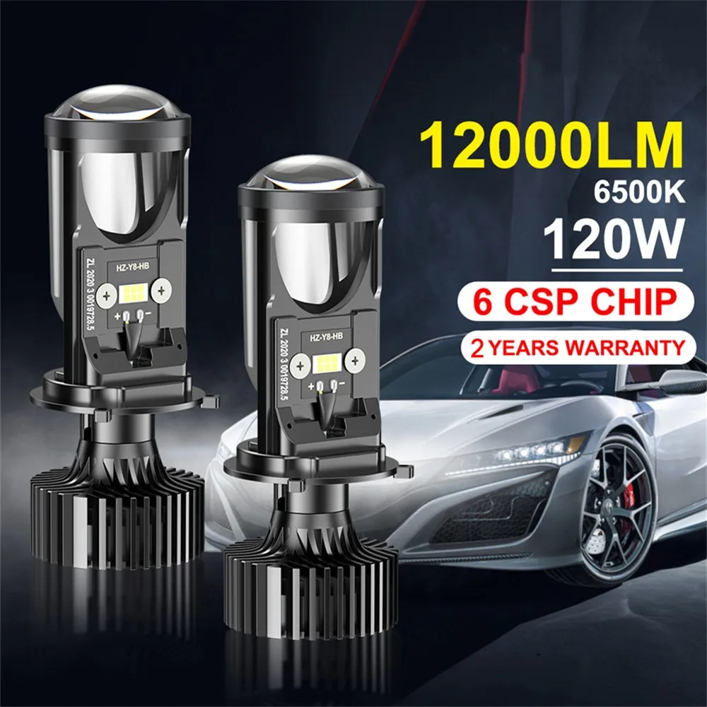 

H4 LED Headlight Canbus Car Lamp Mini Projector Lens Automobles Bulb 6500K 70W 14000LM Conversion Kit Hi/Lo Beam 12V/24V RHD LHD