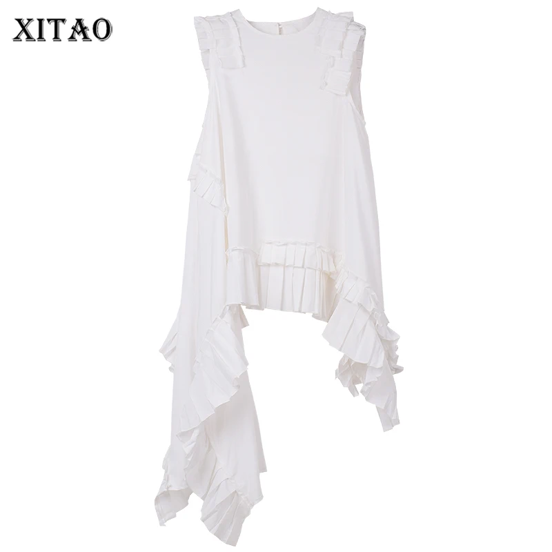 Футболки с асимметричным подолом XITAO, модные однотонные Простые повседневные футболки без рукавов с круглым вырезом, подходящие ко всему, ... 
Футболки с асимметричным подолом XITAO, модные однотонные Простые повседневные футболки без рукавов с круглым вырезом, подходящие ко всему, ...