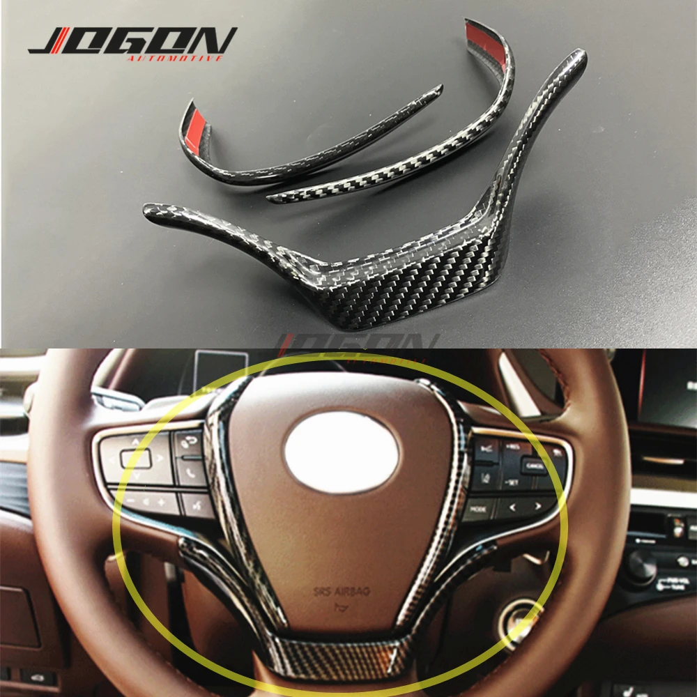 3pcs Real Carbon Fiber Car Interior Steering Wheel Decorative Cover Trim For Lexuss ES300h ES350 ES LS 2018 2019 2020
3pcs Real Carbon Fiber Car Interior Steering Wheel Decorative Cover Trim For Lexuss ES300h ES350 ES LS 2018 2019 2020