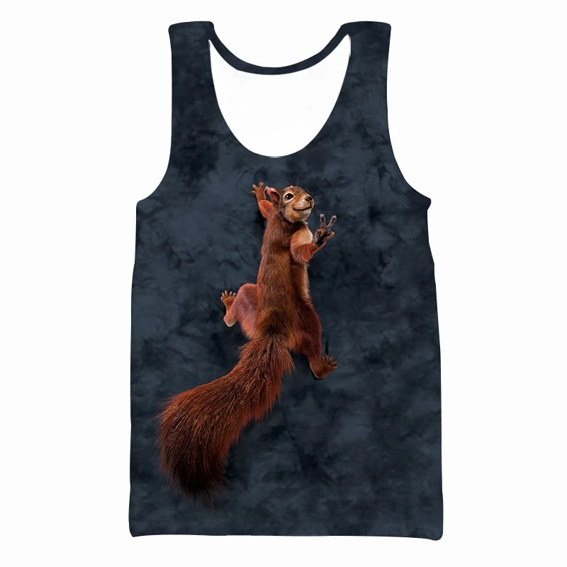 3d Vest Men New Oversized Female Streetwear Animal Squirrel Short Sleeve Sport Pullover Summer Tank Tops Tees
3d Vest Men New Oversized Female Streetwear Animal Squirrel Short Sleeve Sport Pullover Summer Tank Tops Tees