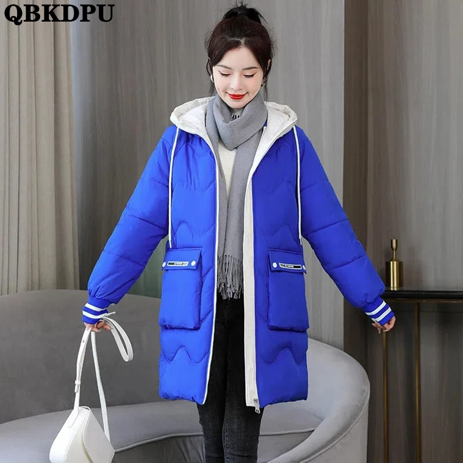 Winter Hooded Oversized 4XL Mid-length Coat Cotton Padded Women Warm Thick Parkas Snow Wear Outwear Top Korean Overcoat Jackets
Winter Hooded Oversized 4XL Mid-length Coat Cotton Padded Women Warm Thick Parkas Snow Wear Outwear Top Korean Overcoat Jackets