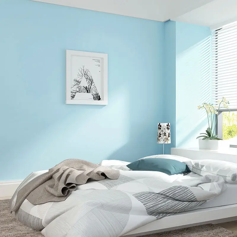 Mediterranean children room boy pure pigment color light blue green modern contracted nonwoven bedroom living room wallpaper
Mediterranean children room boy pure pigment color light blue green modern contracted nonwoven bedroom living room wallpaper
