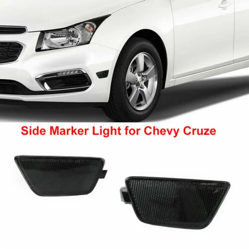 

Front Bumper Mounted Side Marker Light Assembly Smoke Lens For Cruze Diesel 2014-2015 L 2015 (2011-2015 Submodel: Eco, LS, LT