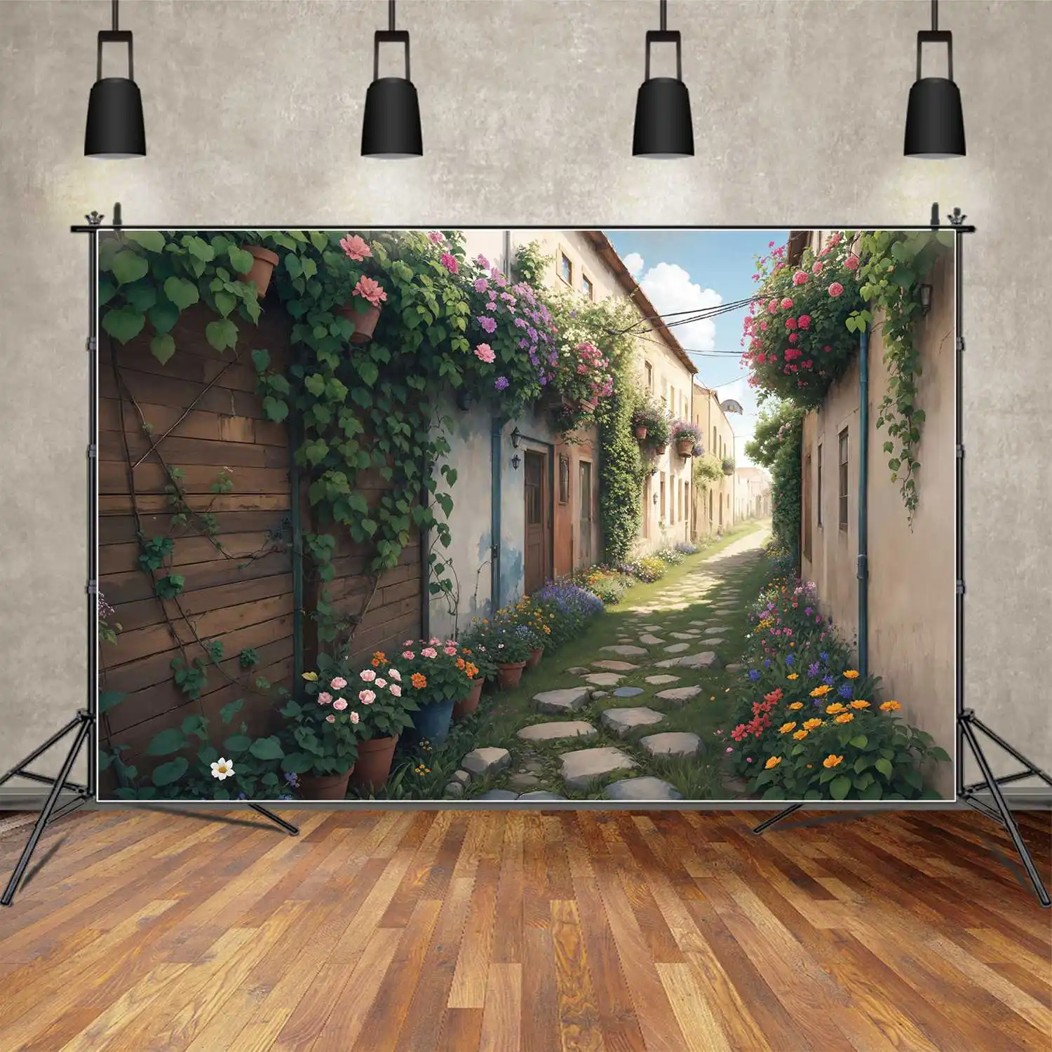 Town Floral Path Way Backdrops Photography Holiday Decoration Rural Home Room Floral Personalized Children Photo Backgrounds
Town Floral Path Way Backdrops Photography Holiday Decoration Rural Home Room Floral Personalized Children Photo Backgrounds