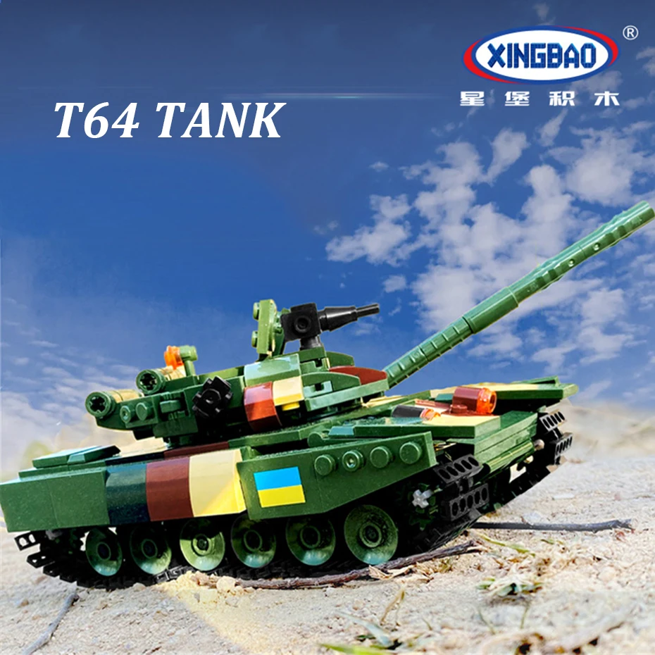 New Xingbao 06805 Russian Military Weapon Series 502pcs T64 Main Battle Tank Building Blocks Tank Model Kits Christmas Gifts
New Xingbao 06805 Russian Military Weapon Series 502pcs T64 Main Battle Tank Building Blocks Tank Model Kits Christmas Gifts