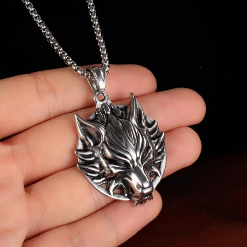 Vintage Punk Style Silver Color Metal Icefield Wolf Head Pendant Necklace Original Domineering Wolf Totem Necklace Jewelry
Vintage Punk Style Silver Color Metal Icefield Wolf Head Pendant Necklace Original Domineering Wolf Totem Necklace Jewelry
