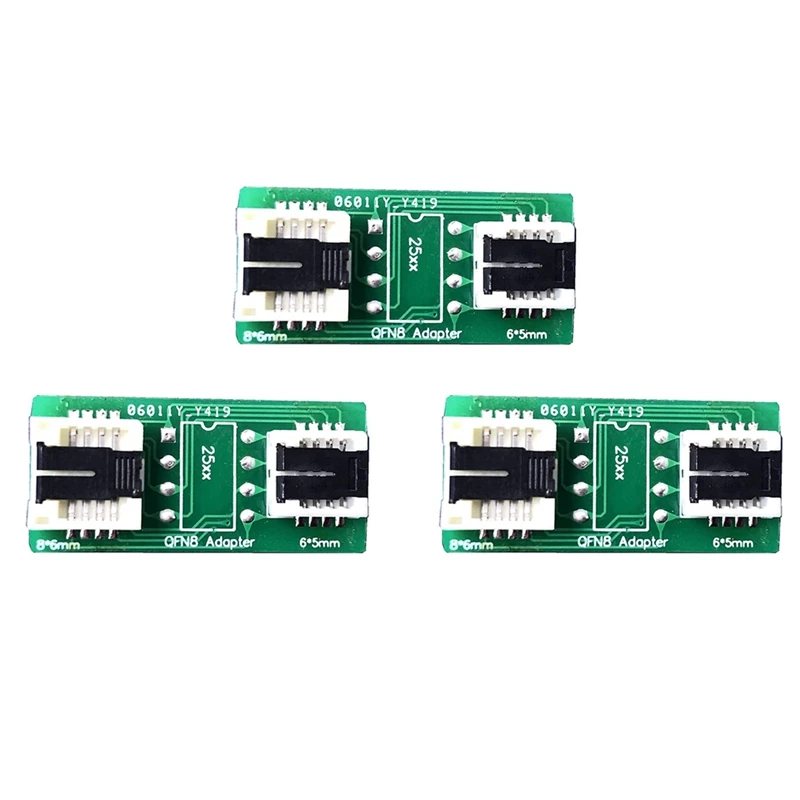 3X QFN8 /WSON8/MLF8/MLP8/DFN8 TO DIP8 Universal Two-In-One Socket/Adapter For Both 6X5MM And 8X6MM Chips
3X QFN8 /WSON8/MLF8/MLP8/DFN8 TO DIP8 Universal Two-In-One Socket/Adapter For Both 6X5MM And 8X6MM Chips