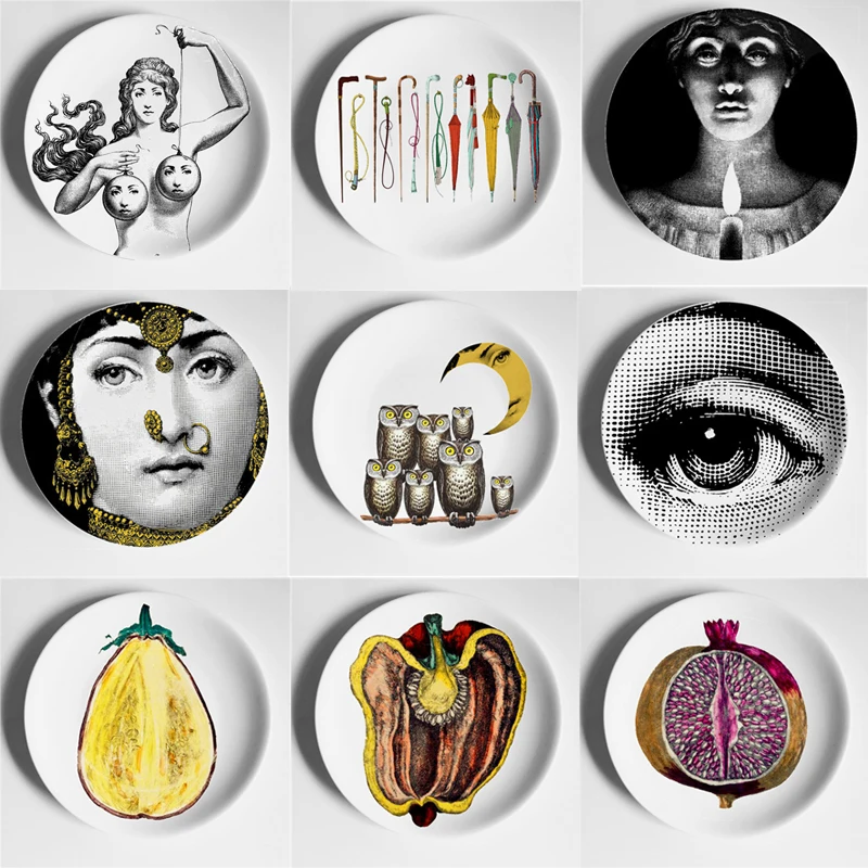 Italy MILAN Style Ceramic Wall Plate Lina Face Plate Art Plate Wall Hanging Plate Decorative plate Home Restaurant Hotel Decor
Italy MILAN Style Ceramic Wall Plate Lina Face Plate Art Plate Wall Hanging Plate Decorative plate Home Restaurant Hotel Decor