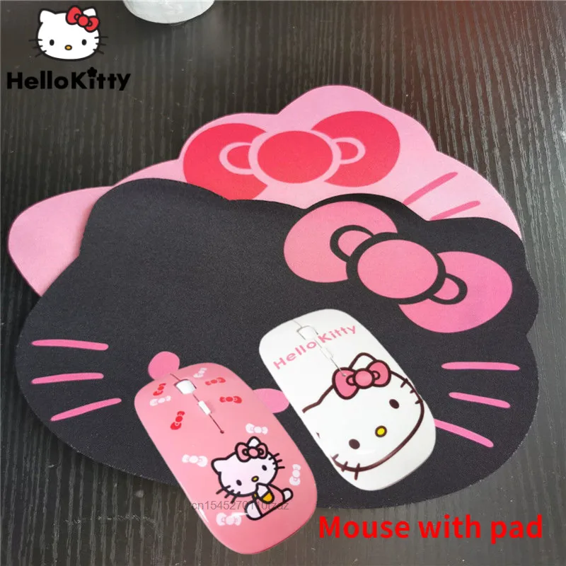 Sanrio Kawaii Hello Kitty Cartoon Mouse Thin Mini Wireless Mouse Anime Action Figure Mouse Pad Peripheral Animation Product 
Sanrio Kawaii Hello Kitty Cartoon Mouse Thin Mini Wireless Mouse Anime Action Figure Mouse Pad Peripheral Animation Product
