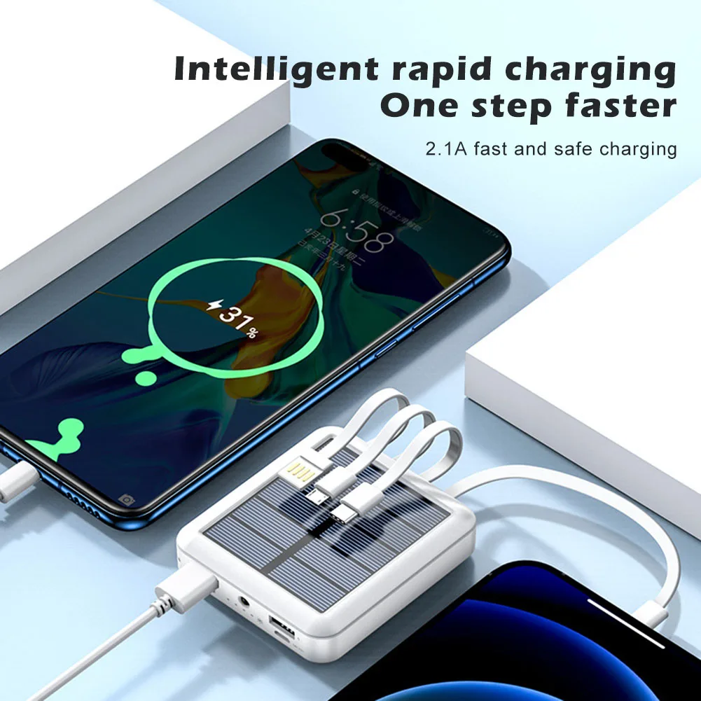 Self-contained Solar Power Bank Sports Accessories Tools 20000mAh Fast Charging For Outdoor Camping Hiking Fishing Cycling
Self-contained Solar Power Bank Sports Accessories Tools 20000mAh Fast Charging For Outdoor Camping Hiking Fishing Cycling