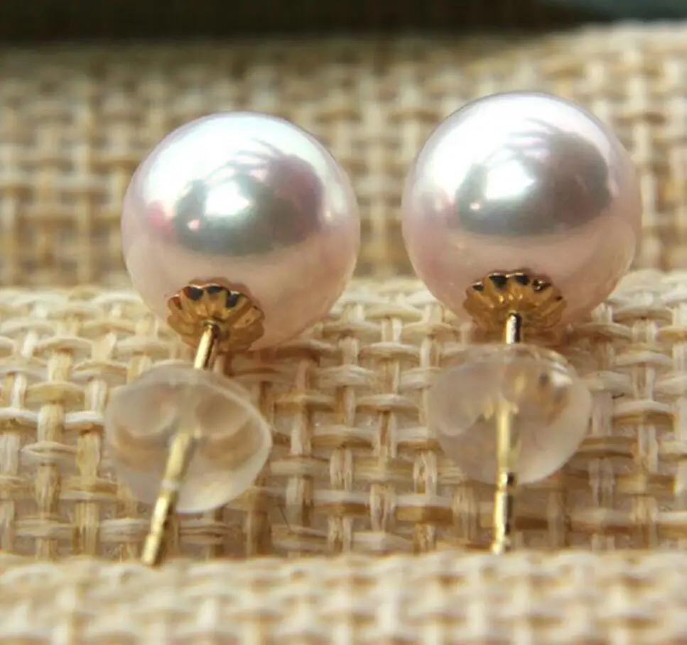 Fine jewelry Natural 9-10mm AKOYA Japan Sea Pearl Stud Earrings Classic Genuine Round Pearl Jewelry
Fine jewelry Natural 9-10mm AKOYA Japan Sea Pearl Stud Earrings Classic Genuine Round Pearl Jewelry