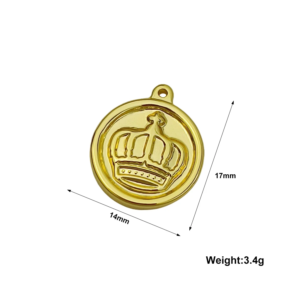 3pcs Charms Crown 17x14mm Stainless Steel Gold Silver Color Pendants Antique Jewelry Making DIY Handmade Craft Dropshipping
3pcs Charms Crown 17x14mm Stainless Steel Gold Silver Color Pendants Antique Jewelry Making DIY Handmade Craft Dropshipping