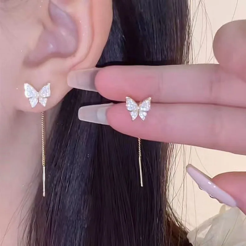 New Trendy Long Tassel Butterfly Drop Earrings Gold Color 2022 Fashion Hanging Women Earrings Summer Jewelry Girls Party Gift
New Trendy Long Tassel Butterfly Drop Earrings Gold Color 2022 Fashion Hanging Women Earrings Summer Jewelry Girls Party Gift