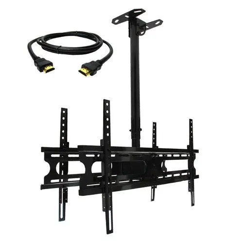 Tilt and Swivel Ceiling Mount for two 37-70 in. Displays with HDMI Cable 
Tilt and Swivel Ceiling Mount for two 37-70 in. Displays with HDMI Cable