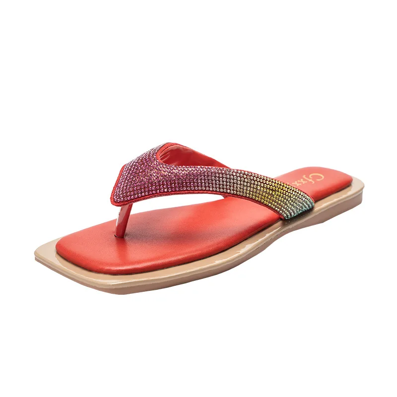 Female Fashion Watercolor Diamond Flash Herringbone Flip-Flops All-Match Flip Flops Flat Women's Slippers
Female Fashion Watercolor Diamond Flash Herringbone Flip-Flops All-Match Flip Flops Flat Women's Slippers