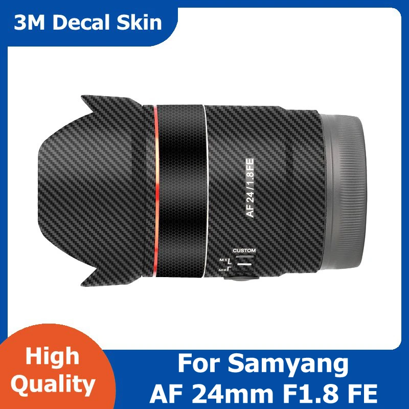 

For Samyang 24 F1.8 FE Decal Skin Vinyl Wrap Film Lens Protective Sticker Protector Coat AF 24mm 1.8 f/1.8 For Sony Mount AF24