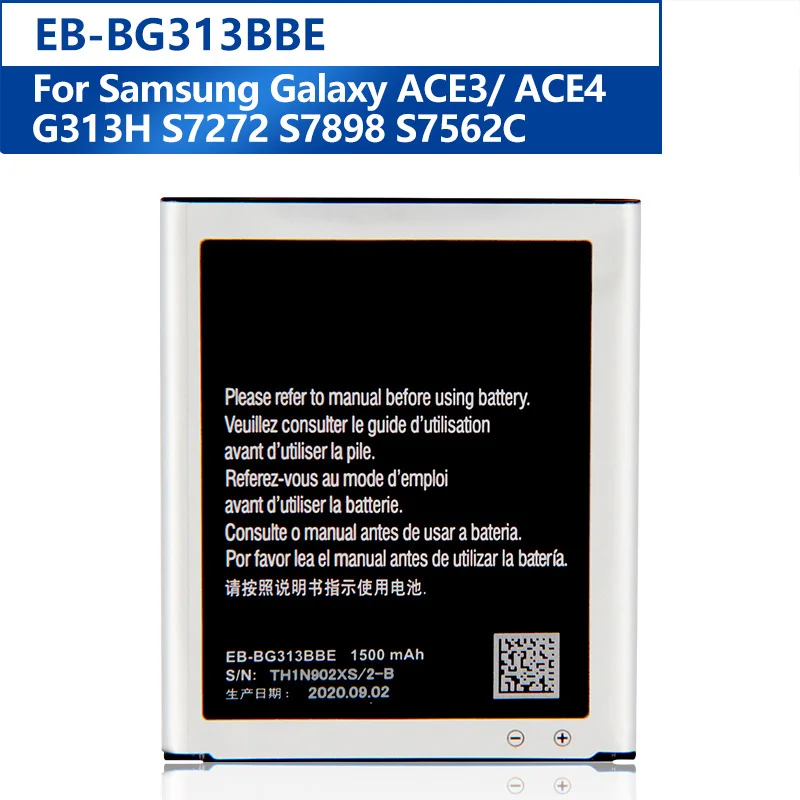 Replacement Battery EB-BG313BBE For Samsung G318H G313m J1 Mini Prime Replacement Phone Battery 1500mAh
Replacement Battery EB-BG313BBE For Samsung G318H G313m J1 Mini Prime Replacement Phone Battery 1500mAh
