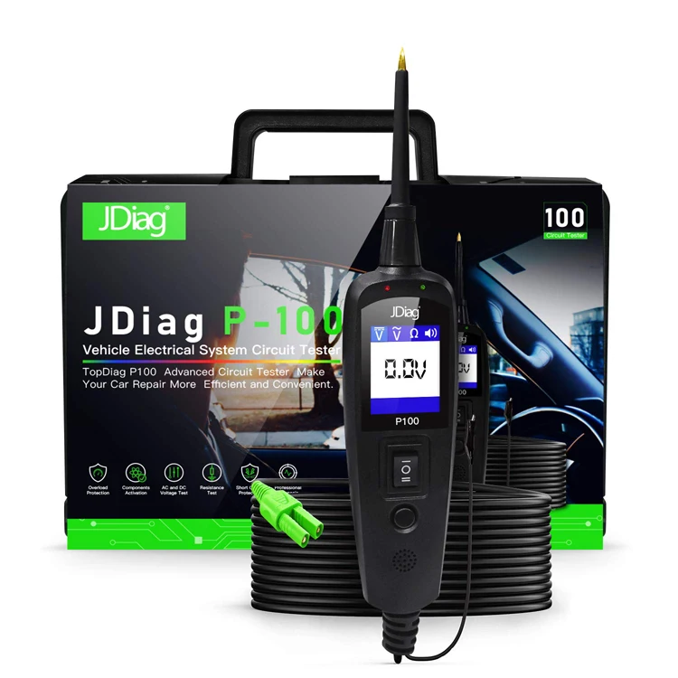 JDiag Power Pro P100 New Generation Automotive Electrical Circuit System Tester power probe USA warehouse
JDiag Power Pro P100 New Generation Automotive Electrical Circuit System Tester power probe USA warehouse