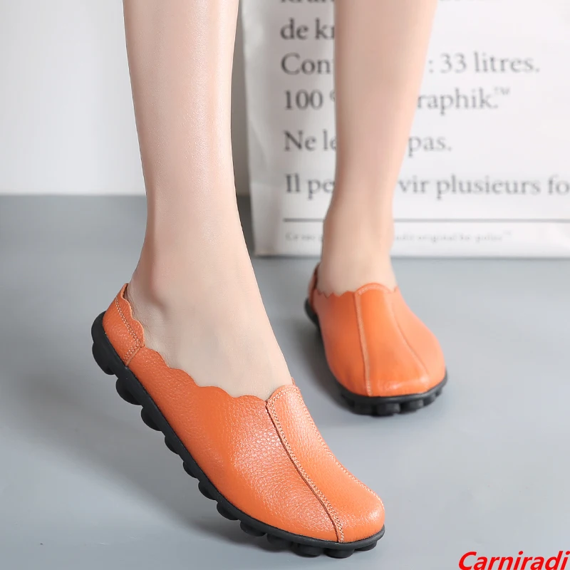 Summer Breathable Outdoor Casual Shoes Women Genuine Leather Comfortable Soft Flats Bean Shoes Ladies Non-slip Walking Moccasins
Summer Breathable Outdoor Casual Shoes Women Genuine Leather Comfortable Soft Flats Bean Shoes Ladies Non-slip Walking Moccasins