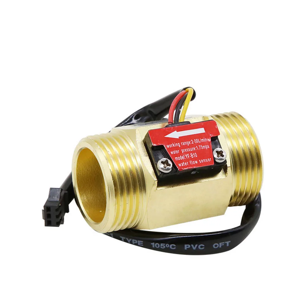 Water Stream Sensor YF-B10 Brass G1 Hall Effect Liquid Water Stream Sensor Switch Stream Meter Meter Counter
Water Stream Sensor YF-B10 Brass G1 Hall Effect Liquid Water Stream Sensor Switch Stream Meter Meter Counter