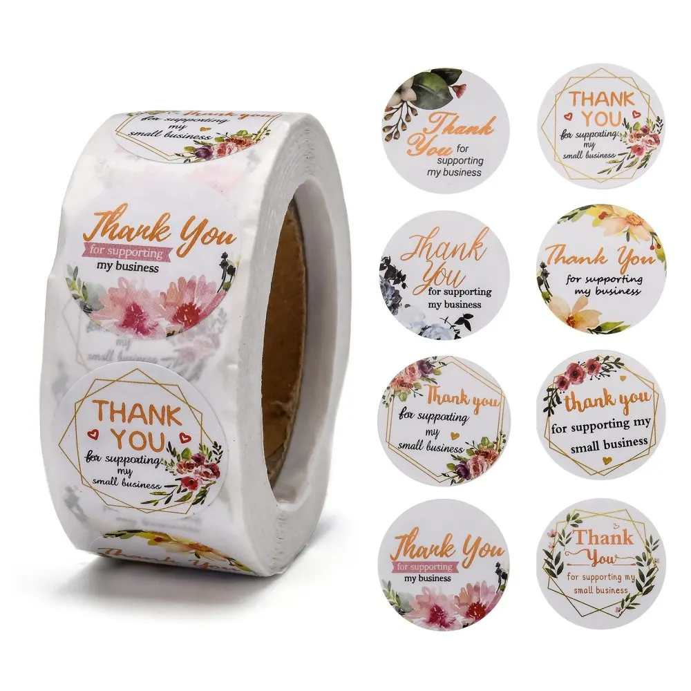 500PCS Thank You Stickers 8 Different Designs Adhesive Roll Sticker Labels for Envelopes Bubble Mailers and Bags Colorful 25mm
500PCS Thank You Stickers 8 Different Designs Adhesive Roll Sticker Labels for Envelopes Bubble Mailers and Bags Colorful 25mm