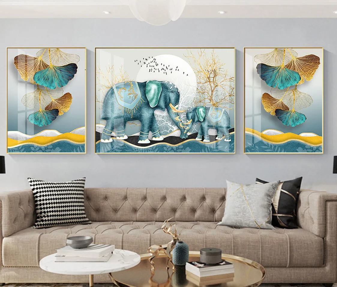 Nordic Luxury Landscape Gold Elephant Cloth Painting Wall Art Abstract Poster and Living Room Decoration Painting
Nordic Luxury Landscape Gold Elephant Cloth Painting Wall Art Abstract Poster and Living Room Decoration Painting