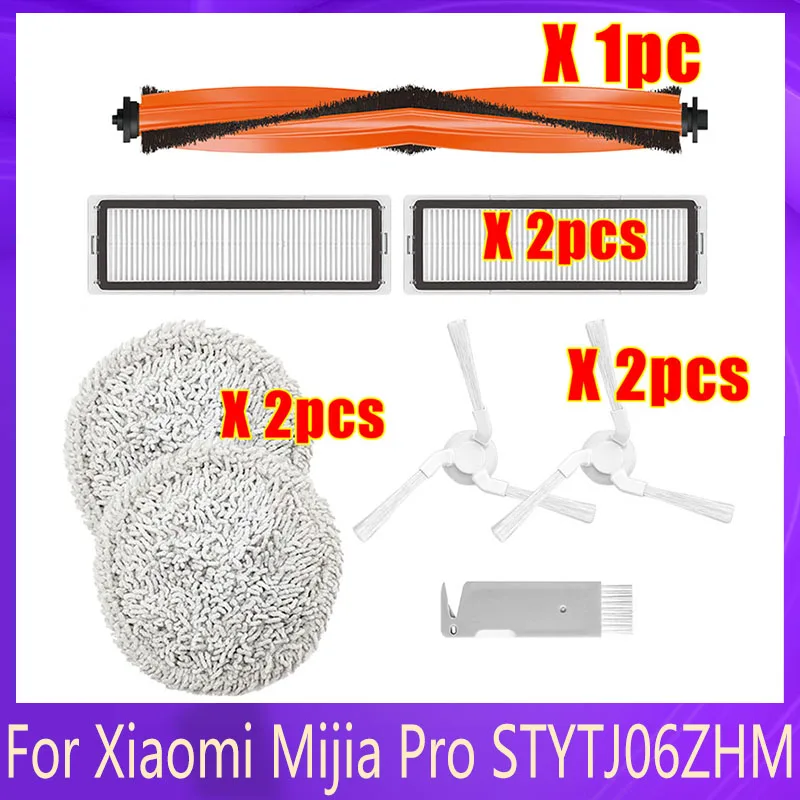 For Xiaomi Mijia Pro STYTJ06ZHM Self-Cleaning Robot Vacuum Cleaner Replacement Main Side Brush HEPA Filter Mop Cloth Accessories
For Xiaomi Mijia Pro STYTJ06ZHM Self-Cleaning Robot Vacuum Cleaner Replacement Main Side Brush HEPA Filter Mop Cloth Accessories
