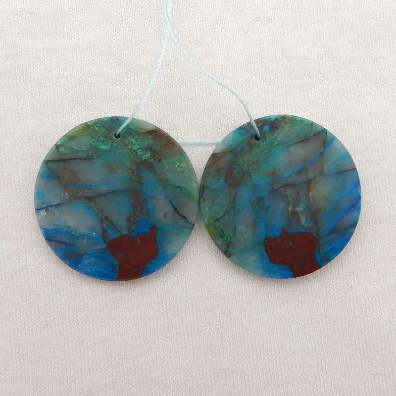 Natural Stone Chrysocolla Handmade Fashion Earring Bead 30x3mm 11g Semiprecious Fashion Jewelry Accessories 
Natural Stone Chrysocolla Handmade Fashion Earring Bead 30x3mm 11g Semiprecious Fashion Jewelry Accessories