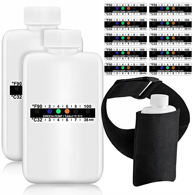 14Pcs Urine Test Complete Set Kit 2 Portable Empty Bottles,10 Adhesive Temperature Sensitive Test Strips And Insulation Bag
14Pcs Urine Test Complete Set Kit 2 Portable Empty Bottles,10 Adhesive Temperature Sensitive Test Strips And Insulation Bag
