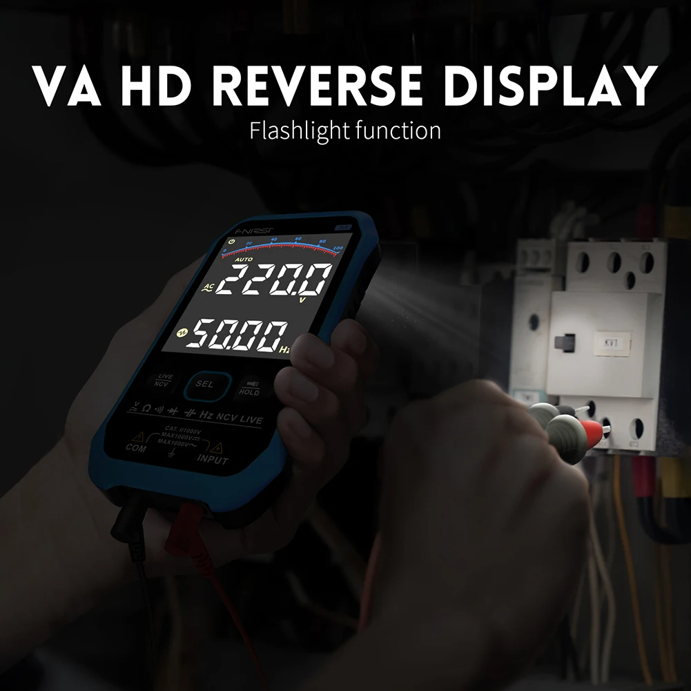 Live Tester Digital Multimeter 9999counts AC DC Diode NCV Hz Test Meters Detectors Multimeters Instrument Accessories
Live Tester Digital Multimeter 9999counts AC DC Diode NCV Hz Test Meters Detectors Multimeters Instrument Accessories
