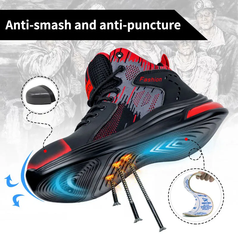 2023 New Work Sneakers Steel Toe Shoes Men Safety Shoes Puncture-Proof Work Shoes Boots Fashion Indestructible Footwear Security
2023 New Work Sneakers Steel Toe Shoes Men Safety Shoes Puncture-Proof Work Shoes Boots Fashion Indestructible Footwear Security
