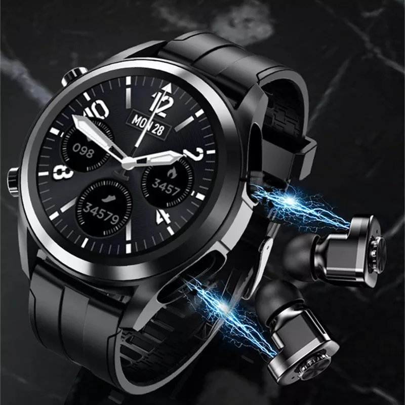 Smart Watch Men Smartwatch Tws 2 In 1 HIFI Stereo Music Wireless Headset Combo Bluetooth Phone Call For Android IOS Favourite
Smart Watch Men Smartwatch Tws 2 In 1 HIFI Stereo Music Wireless Headset Combo Bluetooth Phone Call For Android IOS Favourite