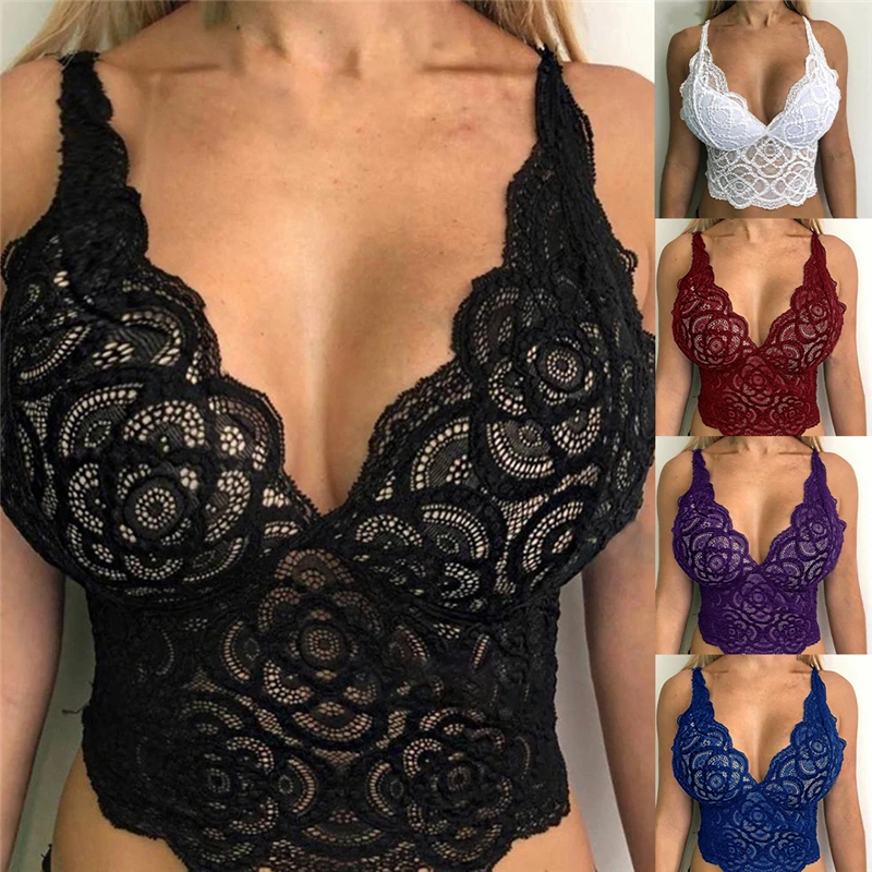 Crop Tops Women Sexy bralette Seamless Corset Lace Flowers Bralette Bralet Bra Tank Cami Underwear Bustier Top
Crop Tops Women Sexy bralette Seamless Corset Lace Flowers Bralette Bralet Bra Tank Cami Underwear Bustier Top