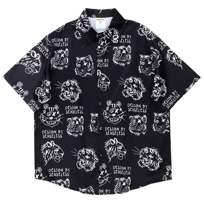 Men Hawaiian Shirt Hip Hop Streetwear Funny Tiger Head Print Beach Shirts 2022 Harajuku Casual Oversized Short Sleeve Shirts
Men Hawaiian Shirt Hip Hop Streetwear Funny Tiger Head Print Beach Shirts 2022 Harajuku Casual Oversized Short Sleeve Shirts