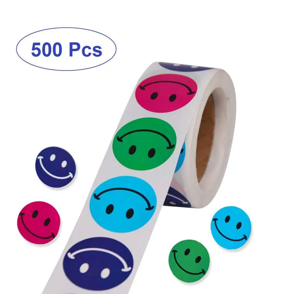 500 pcs/2.5CM roll notebook, gift box with smiley face portrait sticker, children's toy, reward inspirational teacher sticker
500 pcs/2.5CM roll notebook, gift box with smiley face portrait sticker, children's toy, reward inspirational teacher sticker