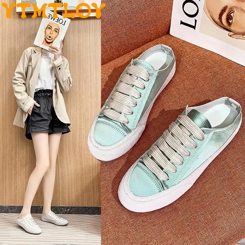 Spanish Niche Design Shoes Satin Half Drag One Pedal Lazy Dirty Shoes Women's Spring All-match Small White Shoes Canvas Shoes
Spanish Niche Design Shoes Satin Half Drag One Pedal Lazy Dirty Shoes Women's Spring All-match Small White Shoes Canvas Shoes