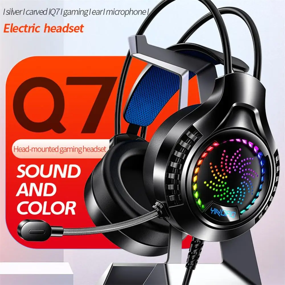 Computer Earphones Microphone Luminous Usb Gaming Headset Pc Gamer Girl Stereo Music Noise Canceling Wired Over-Ear Headphones
Computer Earphones Microphone Luminous Usb Gaming Headset Pc Gamer Girl Stereo Music Noise Canceling Wired Over-Ear Headphones