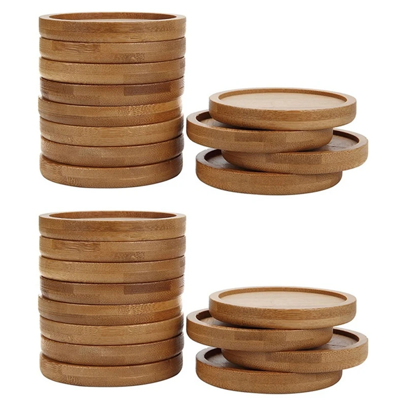 Bamboo Plant Saucer 3.3 Inch Succulent Pot Tray Flower Plant Holder, Round Drainage Tray 24 Pack
Bamboo Plant Saucer 3.3 Inch Succulent Pot Tray Flower Plant Holder, Round Drainage Tray 24 Pack