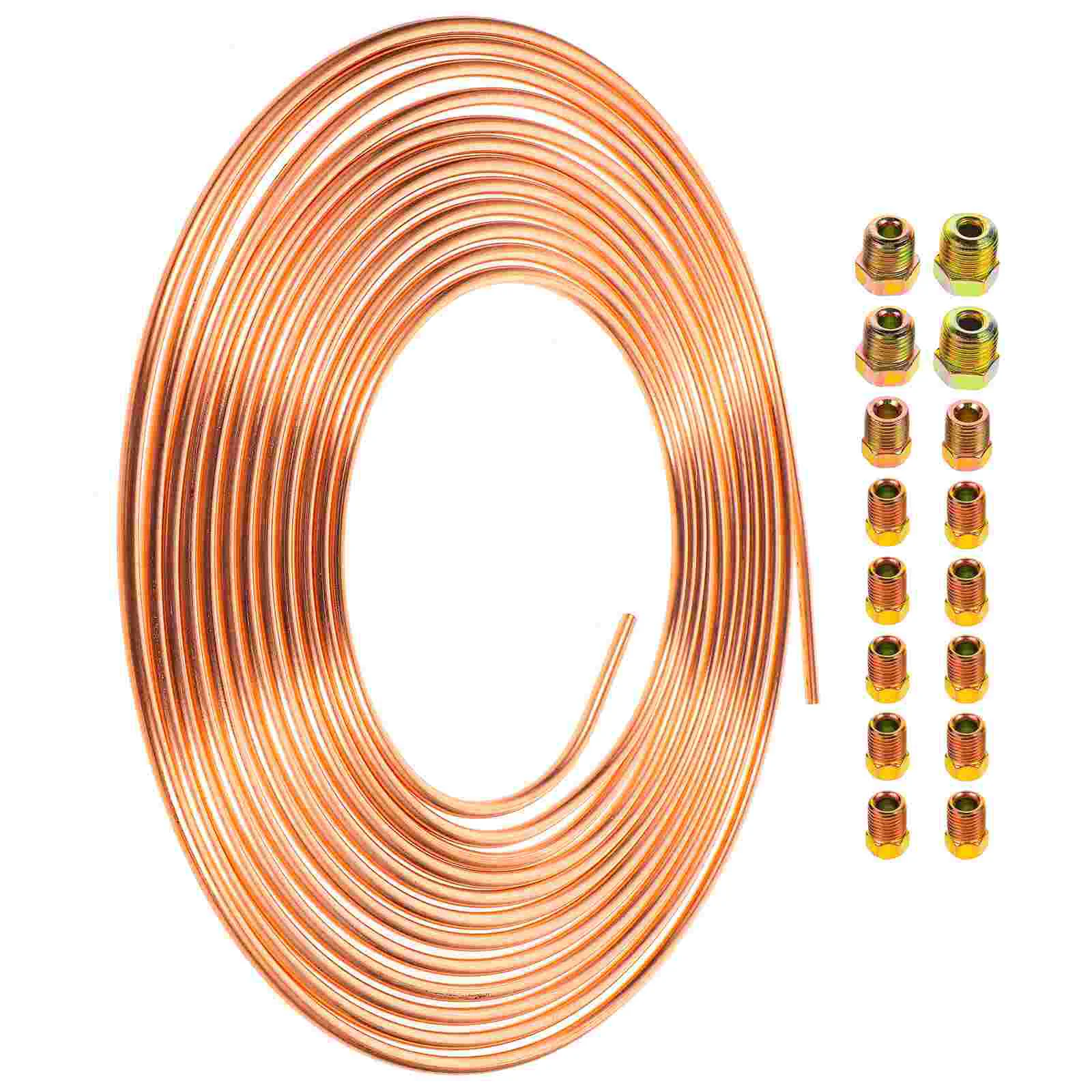 3/16 inch Car Brake Line Copper Plated Liquid Fuel Gas Cable with 16 PCS Screws - 25 inch Long
3/16 inch Car Brake Line Copper Plated Liquid Fuel Gas Cable with 16 PCS Screws - 25 inch Long
