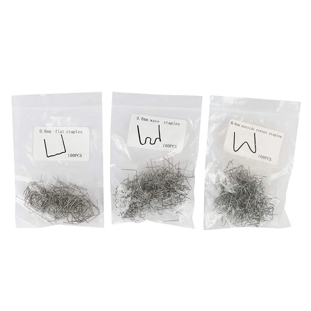 300PCS Welding Nails 0.6/0.8mm Hot S Wave Stapler Set Car Bumper Repair Welding Machine Studs Plastic Clip Soldering Supplies
300PCS Welding Nails 0.6/0.8mm Hot S Wave Stapler Set Car Bumper Repair Welding Machine Studs Plastic Clip Soldering Supplies